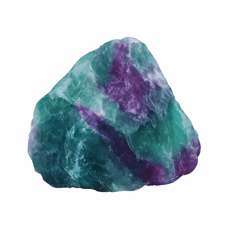 piedra fluorita en bruto