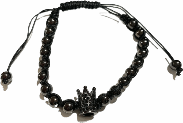 Pulsera de Cuarzo de Obsidiana Negra