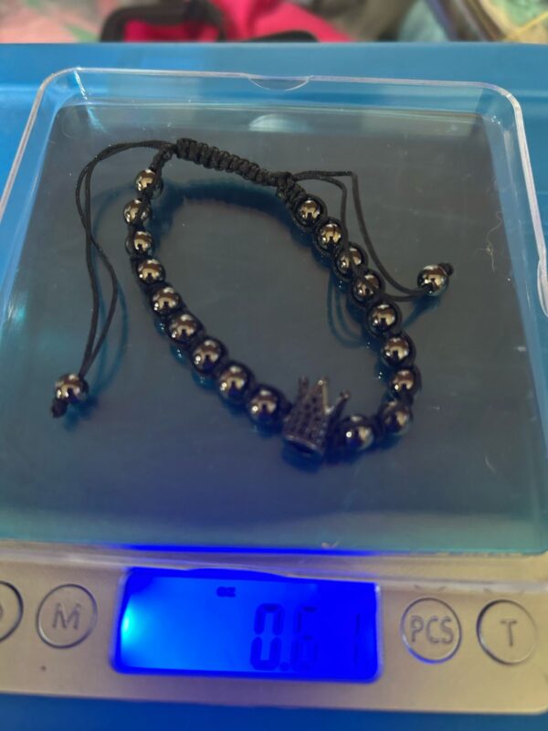 Pulsera de Cuarzo de Obsidiana Negra - Image 2