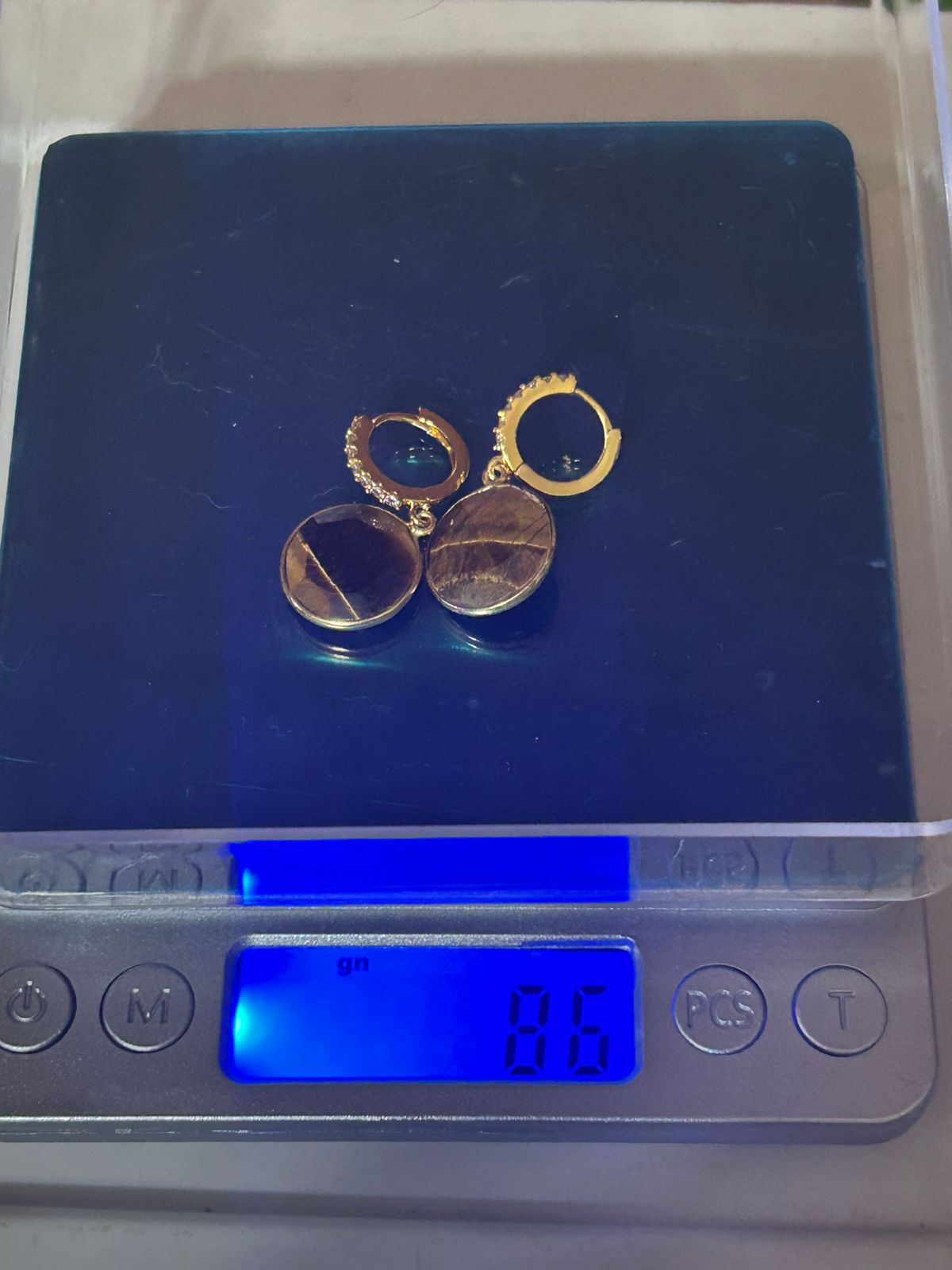 Juego de Collar y Aretes de Cuarzo de Ojo y Cuarzo de Tigre - Image 2