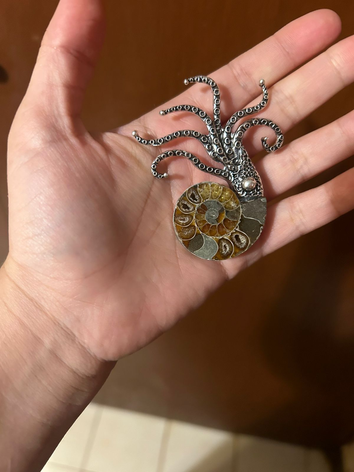 Prendedor de Acero – Anémona Pulida - Image 2