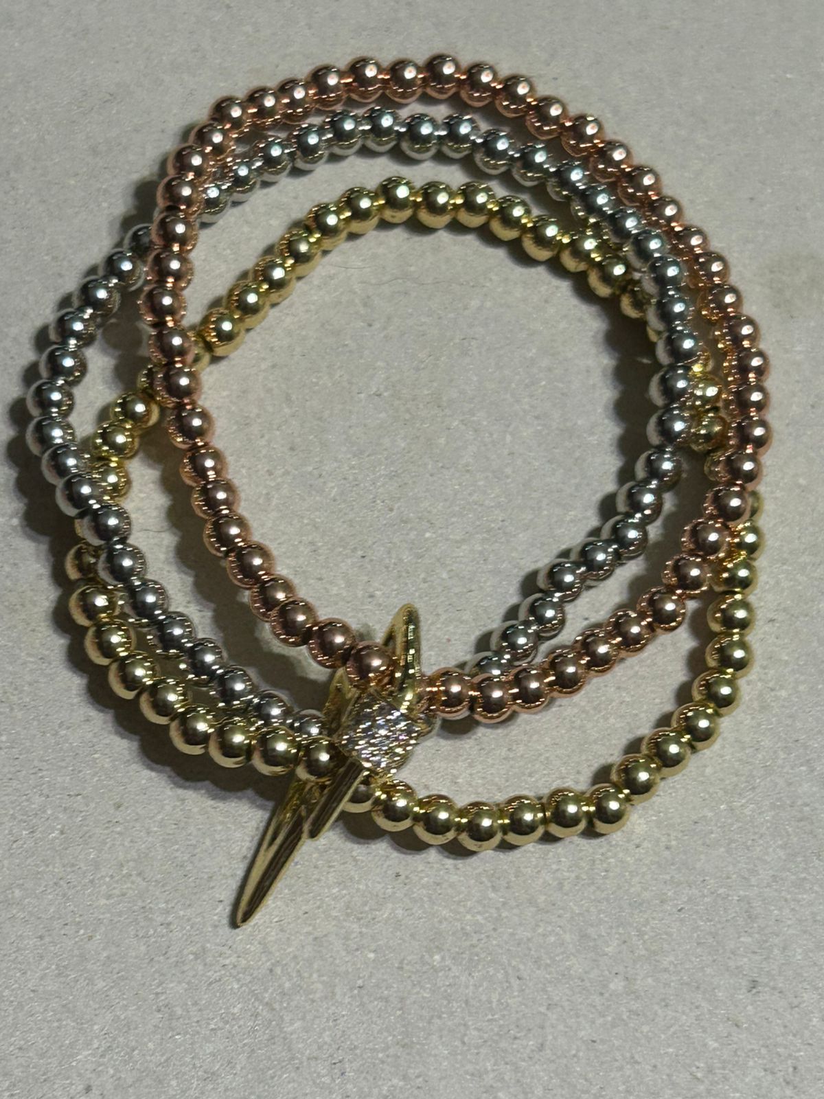 Pulsera de Pirita con Broche de Micro Pavé y Zircón - Image 5