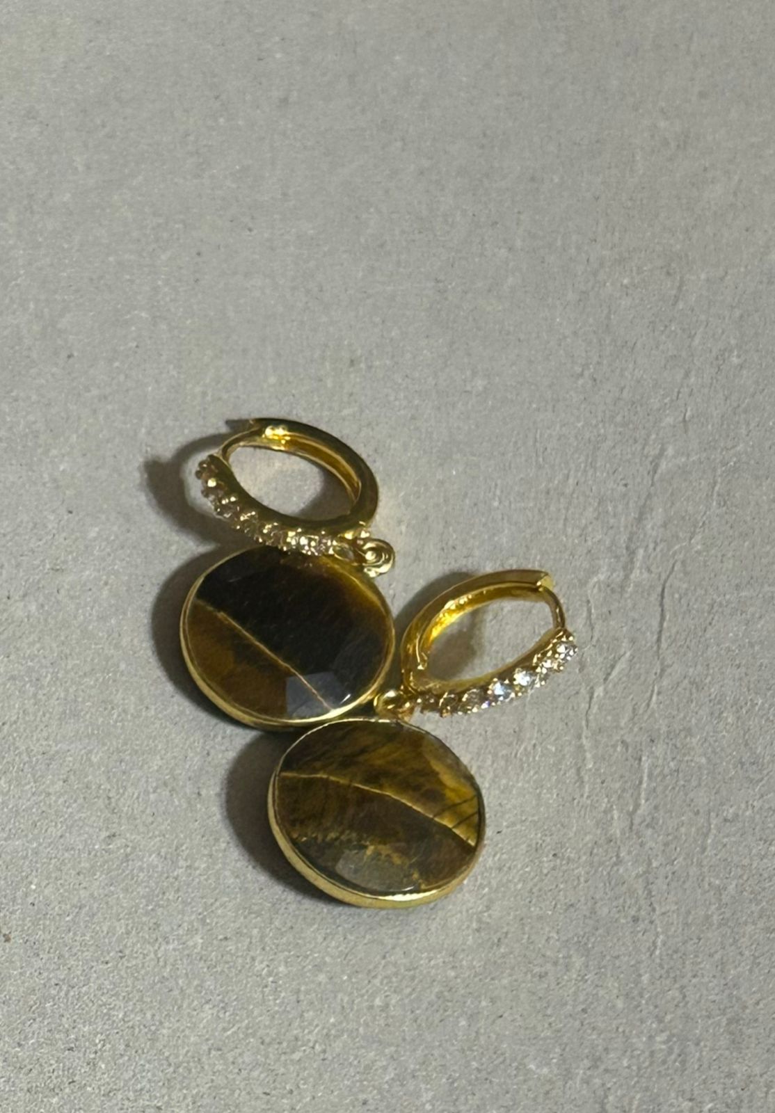 Juego de Collar y Aretes de Cuarzo de Ojo y Cuarzo de Tigre - Image 5