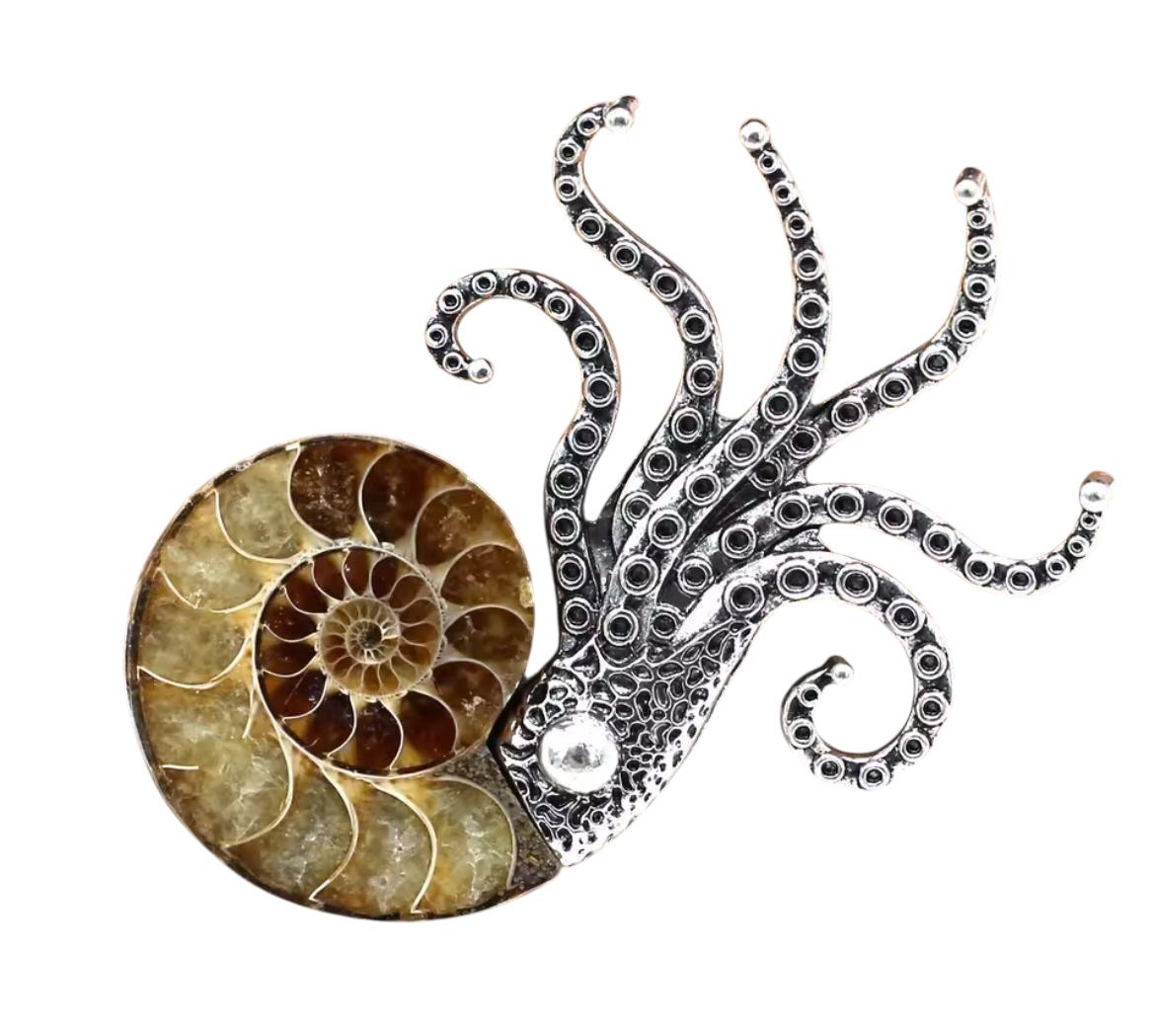 Prendedor de Acero – Anémona Pulida