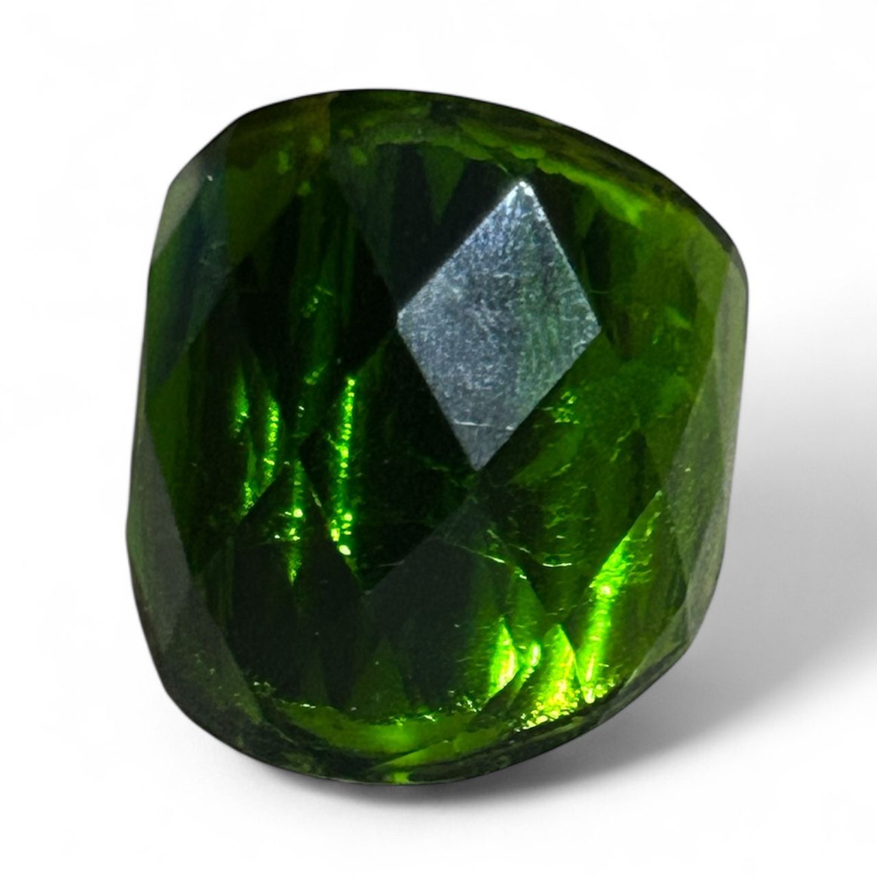 Anillo de Acero Inoxidable con Cristales Austriacos Azul, Amarillo y Verde – Talla #8 - Image 3